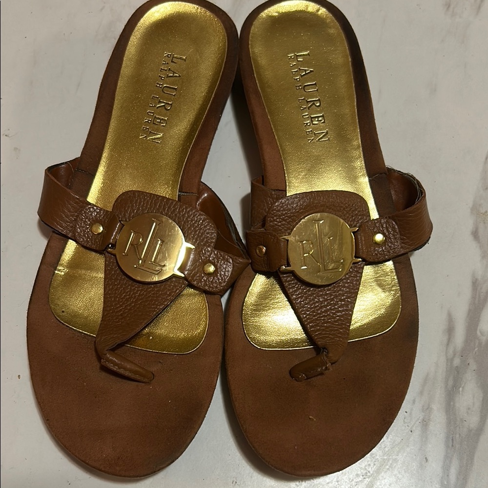 Lauren Ralph Lauren Brown Sandals